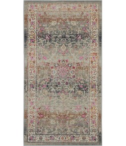 Nourison Vintage Kashan - Vka01 Grey Area Rug 2 ft. X 4 ft. Rectangle