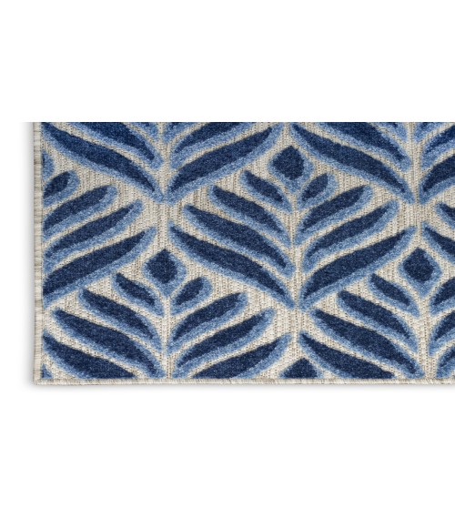 Nourison Aloha Blue ALH35 2 ft. 8 in. X 4 ft. Rectangle Rug