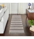 Nourison Asilah Area Rug ASI02 Mocha/Ivory 2'2" x 8'2"