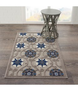 Nourison Home Aloha ALH19 Grey Blue 2 ft. 8 in. X 4 ft. Area Rug