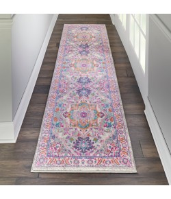 Nourison Passion - Psn20 Light Grey Pink Area Rug 2 ft. 2 X 7 ft. 6 Rectangle