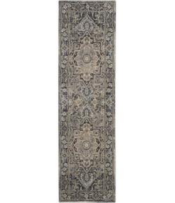 kathy ireland Home Ki38 Moroccan Celebr - Ki381 Navy Area Rug 2 ft. 2 X 7 ft. 6 Rectangle