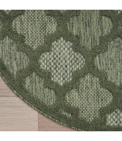Nourison Home Easy Care Green NES01 4 ft. Round Rug