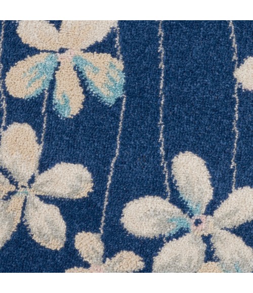 Nourison Tranquil Round Area Rug TRA04-Navy