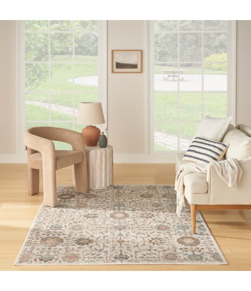 Nourison Home Washable Decor Beige WSD14 5 ft. 3 in. X 7 ft. Rectangle Rug
