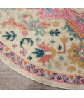 Nourison Passion Round Area Rug PSN25-Ivory/Pink