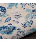 Nourison Tranquil Runner Area Rug TRA02-Ivory/Light Blue