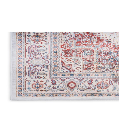 Nourison Vintage Home Ivory Red VNH01 5 ft. X 7 ft. Rectangle Rug