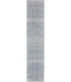 Nourison Home Astra Machine Washable ASW10 Blue 2 ft. 2 in. X 12 ft. Area Rug
