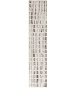 Nourison Modern Comfort 2ft. 2in. x 10ft. Ivory Black Scandinavian Indoor Rug