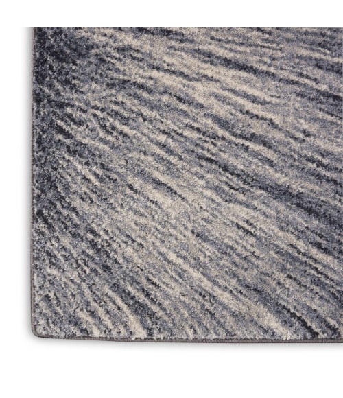 kathy ireland Home Moroccan Celebration Area Rug KI389-Blue/Grey
