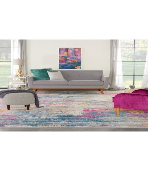 Nourison Passion Ivory Multicolor PSN36 10 ft. X 14 ft. Rectangle Rug