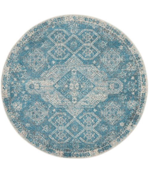 Nourison Tranquil Area Rug TRA13-Lt.Blue/Ivory