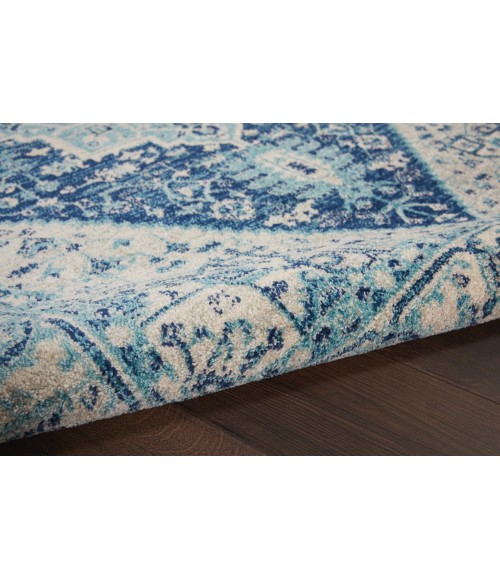 Nourison Tranquil Area Rug TRA06-Ivory/Navy