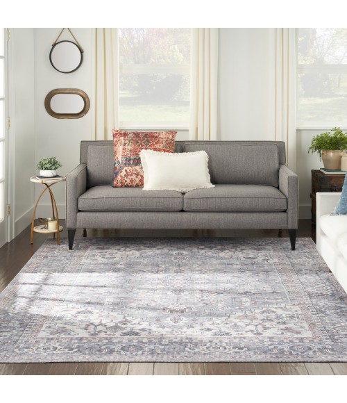 Nicole Curtis Machine Washable Series 1 Area Rug SR104 Black 9' x 12'