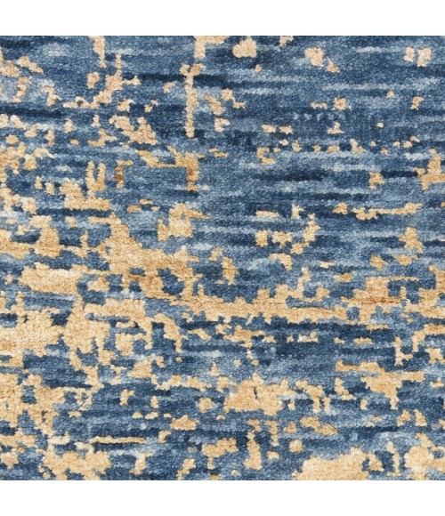 Nourison Luna Dark Blue Mocha LUN01 8 ft. X 10 ft. Rect. Rug