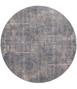Nourison Rustic Textures - Rus06 Grey Beige Area Rug 7 ft. 10 in. Round
