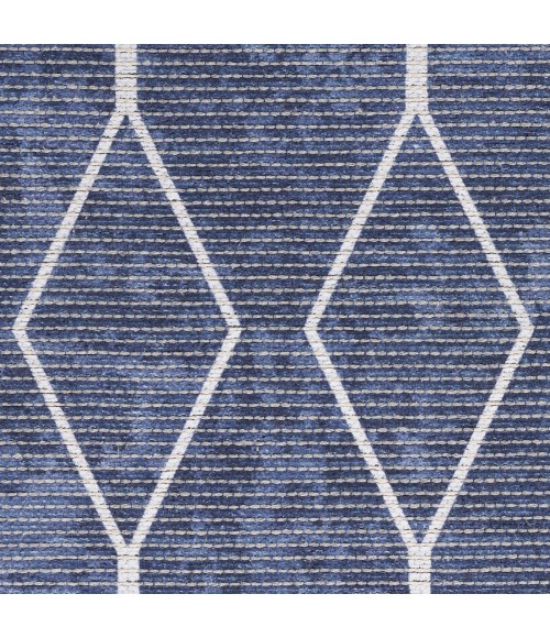 Nicole Curtis Machine Washable Series 1 Area Rug Nicole Curtis Machine Washable Series 1 Area Rug SR107 Navy