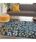 Nourison Caribbean Square Area Rug CRB01-Navy