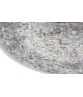 Nicole Curtis Machine Washable Series 1 Ivory Beige SR101 7 ft. 10 in. Round Rug