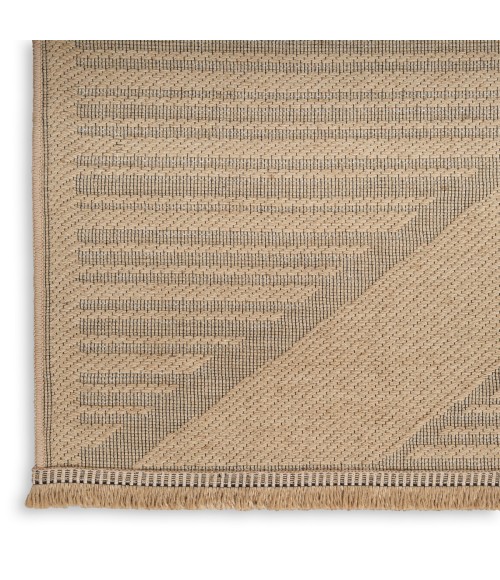 Nourison Washable Jute Natural Beige WSJ01 5 ft. X 7 ft. Rect. Rug