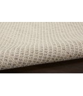 Nourison Courtyard Ivory/Silver COU01 2 ft. 2 in. X 10 ft. Rectangle Rug