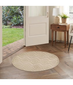 Nourison Home Versatile Cream NRV01 4 ft. Round Rug