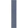 Nourison Twist Reversible 2ft. 2in. x 12ft. Blue Modern Rug