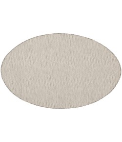Nourison Courtyard Ivory/Silver COU01 5 ft. Round Rug