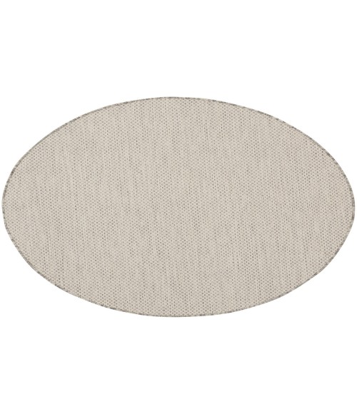 Nourison Courtyard Ivory/Silver COU01 5 ft. Round Rug