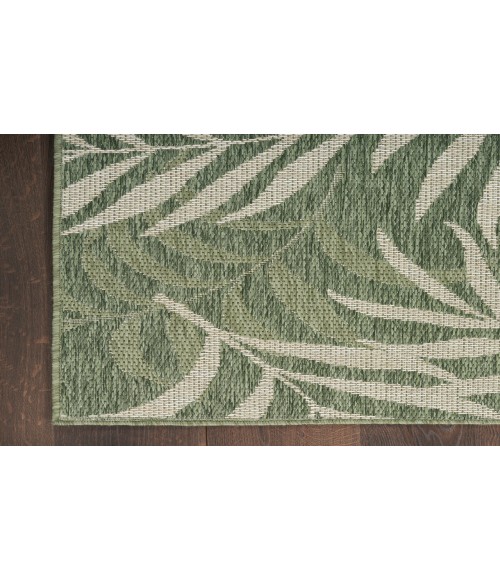 Nourison Garden Oasis Green Ivory Rug GOA01 9 ft. X 12 ft. Rectangle - Rugs Town Nourison Garden Oasis Green Ivory GOA01 9 ft. X 12 ft. Rectangle Rug