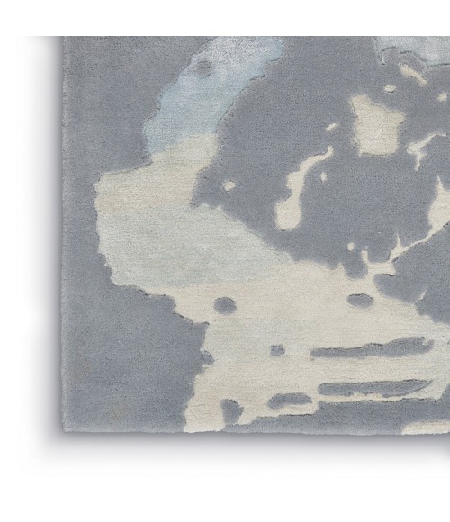 Nourison Prismatic Area Rug PRS19 Seafoam/Silver 7'9" x 9'9"