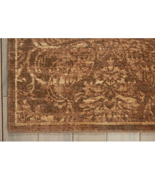Nourison Silken Allure Runner Area Rug SLK19-Chocolate