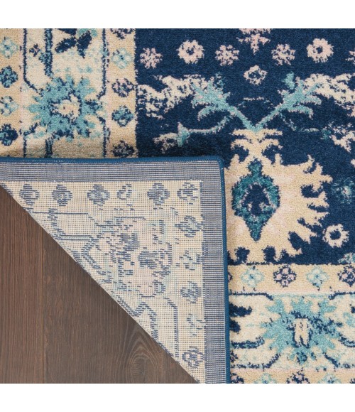 Nourison Tranquil Area Rug TRA10-Navy/Ivory