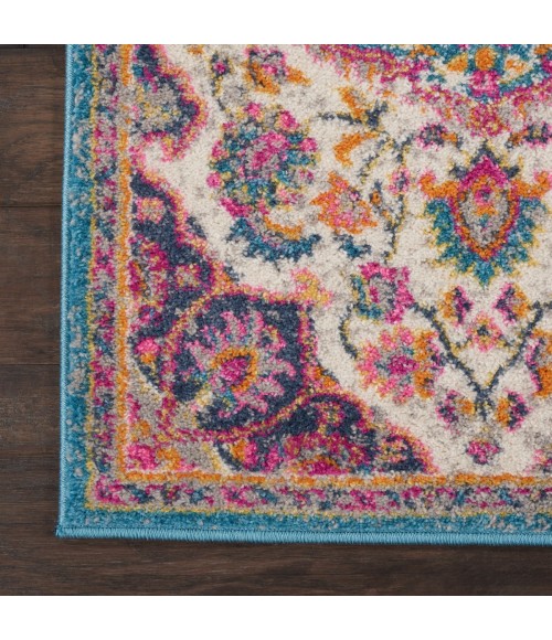 Nourison Passion Area Rug PSN22 Ivory/Multi 2'2" x 10'