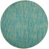 Nourison Essentials - Nre01 Blue Green Area Rug 6 ft. X Round