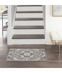 Nourison Elation - Etn09 Grey Area Rug 2 ft. X 3 ft. Rectangle