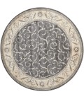 Nourison Somerset Round Area Rug ST02-Charcoal
