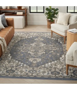 Nourison Home Concerto Blue CNC05 6 ft. X 9 ft. Rectangle Rug