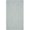Nourison Courtyard - Cou01 Ivory Aqua Area Rug 3 ft. X 5 ft. Rectangle