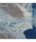 Nourison Tranquil Round Area Rug TRA01-Navy/Light Blue