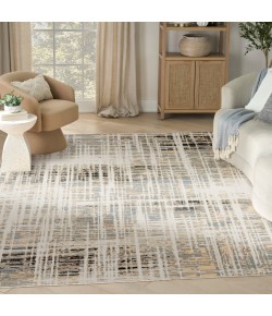 Nourison Home Washable Decor Ivory Blue WSD07 7 ft. 10 in. X 10 ft. Rectangle Rug
