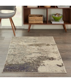 Nourison Celestial - Ces02 Ivory Grey Area Rug 3 ft. X 5 ft. Rectangle