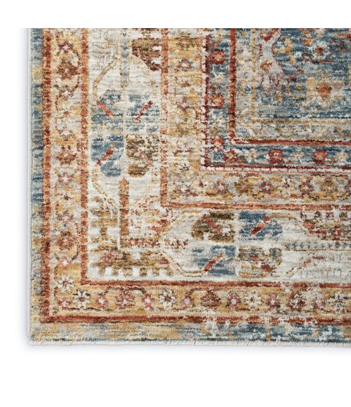 Nourison Sahar Blue SHR01 4 ft. X 6 ft. Rect. Rug