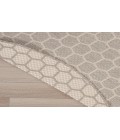 Nourison Reversible Indoor Outdoor Grey RVB01 8 ft. Round Rug