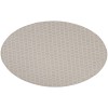 Nourison Reversible Indoor Outdoor Grey RVB01 8 ft. Round Rug