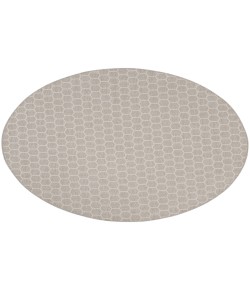 Nourison Reversible Indoor Outdoor Grey RVB01 8 ft. Round Rug