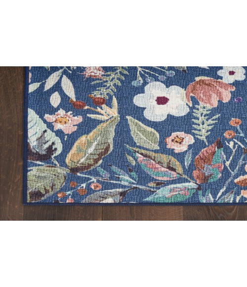 Nourison Nourison Washables Navy Multicolor NWB01 4 ft. X 6 ft. Rectangle Rug