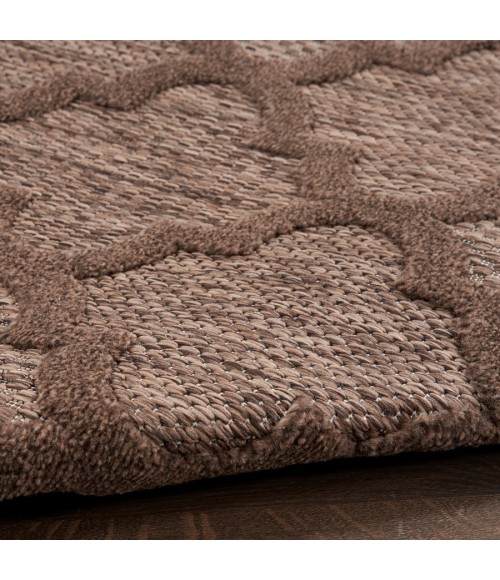 Nourison Home Easy Care Brown NES01 4 ft. Round Rug