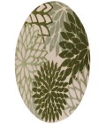 Nourison Aloha Ivory Green ALH05 5 ft. 3 in. Round Rug